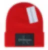 Letter Beanies Solid Color Casual Warm Skullcap K Dome Winter Knitted Hat Men Autumn Adult