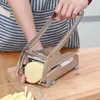 Fruit Vegetable Tools Stainless Steel French Fry Cutter Multifunction Chopper with 2 Blades for Fries Chips Maker Potato 230901