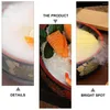 Geschirr-Sets Japandi Decor Hangiri Oke Sushi-Schüssel aus Holz, Reis-Mischplatte, als Servierzubehör