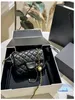 クロスボディデザイナーミニブラックピンクバッグゴールドハードウェアプロクス女性豪華なスリングクラシックフラップウォレットクロスボディWOC小さなメッセンジャーバッグ