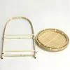Plakalar 2x bambu dokuma sepetler yemek el yapımı ev dekorasyon depolama meyve ekmek mutfak organizatörü panier osier