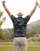 Polos pour hommes Galaxies Golf Polo T-shirts Art Print Chemise tendance Été Manches courtes Vêtements personnalisés 230901