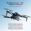 Drone S150 économique pour jouet pour adolescents avec moteur sans balais, positionnement du flux optique, évitement intelligent des obstacles, double caméra réglable