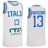 Print Italia Basketball 40 Luca Severini Jerseys Włochy Puchar Świata 1 Nico Mannion 18 Matteo Spagnolo 30 Guglielmo Caruso 54 Alessandro Pajola 70 Luigi Datome koszulka