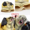 Máscaras de festa Halloween traje animal cabeça máscara de látex pug cão frete grátis 230904