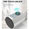Türschlösser Smart Lock Home Smart Lock Fingerabdruck Elektronische Schließzylinder Compact App Remote Bluetooth Türschloss Schwarz HKD230903