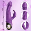 Vibrators Rabbit Thrusting Vibrator Automatic Telescopic G Spot Clitoris Stimulator Female Masturbation Sex Toys For Women Adults 230904