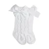 Women Socks Beixinder Baby Girl Knee High Toddlers Bow Stockings Princess Frilly Long For Infants (Navy