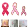 Storage Bottles 30 Pcs Pink Ribbon Cloth Sticker Garment Patches Embroidered Personality Appliques Stickers Melt Logo