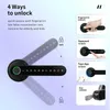 Fechaduras de portas Intellithings Tuya BLE Smart Electronic Door Lock Criptografia Digital Lock Smart Life App Senha de impressão digital Desbloqueio de chave HKD230903