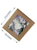 Fleurs décoratives têtes violettes artificielles Combo pour bricolage Bouquet de mariée de mariage faux arrangements de centres de table en soie