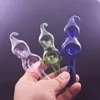 Colorful Mini Gourd glass hand tobacco pipe for smoking dry herb Traval spoon pipes for sale