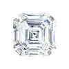 Original 925 Silver square ring Asscher cut Created Moissanite Wedding Engagement Cocktail Women topaz Rings finger Fine Jewelry9819315