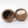 Ljushållare 1st Coconut Shell Holder Natural Bowl Desk Organizer Candlestick (ingen ljus) Heminredning