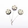 Brooches 5 PCS/ LOT Fashion Jewelry Women Or Men's Top Cardigan Clip Made Of Metal And Crystals