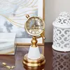 Horloges de table Horloge pour la décoration intérieure Vintage en métal doré Antique Art bureau anniversaire cadeau de noël arrivée