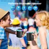 Alto-falantes portáteis AIYIMA Mini LED portátil Bluetooth Speaker à prova d'água Som de música sem fio Áudio Barra de som Alto-falantes DIY Home Theater Outdoor Q230904
