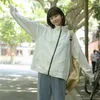 Płaszcze damskie okopy #6010 Spring Autumn Short Kobiety Slim White Ladies Casual Lose Windbreaker Overcoat Suncreen Athletic Wear