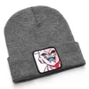 Anime kreskówka czapka wysokiej jakości bawełniane czapki dla mężczyzn Kobiety ciepłe dzianinowe zimowe czapkę moda solidna unisex czapka