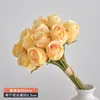 Decorative Flowers 24Pcs Rose Buds Holding Bouquet Wedding Simulation Fake Home Decoration Pography Props