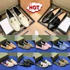 2023 Loafer Damen Designerschuhe Horsebit Loafer Slides Mules Damen Plateau Sneakers Leder Canvas Mokassins Flache Mule Hausschuhe Sterne Bienen Kleid Freizeitschuh