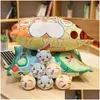 Beautif Een knuffelzak Puddingspeelgoed Totoro Dinosaurusknuffels Gevulde zachte dieren Kussenpoppen voor Ldren Kindermodegeschenken J220729 Dro Dhaev