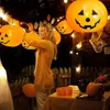 Inne imprezy imprezowe dostarczenia 12 Inco 5 Buah Balon Labu Bersinar Dengan Lampu Led Dekorasi Halloween Untuk Rumah Luar Ruangan Menyala Dalam Gelap 230904