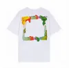 Yaz Lüksler Erkek ve Kadın Tişört Tasarımcıları Offs Giyim Giyecek Gevşek Tees Üstler Adam Gasat Sokak Graffiti Gömlek Sweatshirt Kısa Kollu Tshirts Offs Beyaz i7