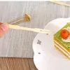 フォーク使い捨てフルーツスモールフォーク竹キチェンアクセサリー寿司レストランサプライデザートフォーシェットクーペフォーチェガーフォス632