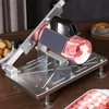 Fruit Vegetable Tools Home Kitchen Frozen Meat Slicer Manual Stainless Steel Lamb Beef Cutter Slicing Machine Automatic Delivery Nonslip Handle 230901