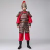 Film TV Abiti antichi Stati combattenti Dinastia Han Armatura Generale Militare Capitano Soldato Armatura Costume da prestazione