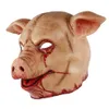 Party Masks Halloween Latex Pig Head Mask Terrible Animal Mask Ghost House Party Costume Props Party Props coslay Mask 230904