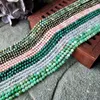 Losse edelstenen kralen roze opaal/jade/turkoois/topaas ronde facetten 3mm 15" voor DIY sieraden maken FPPJ groothandel natuur edelsteen