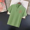 2023 Estate Marchio di abbigliamento di lusso Designer Polo Camicia da uomo Moda casual Lettera T-shirt High Street Uomo Polo Camicie M-XXXL