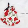 Vêtements pour chiens Vêtements pour animaux de compagnie Robe de fruits pour chiens Vêtements Chat Petite cerise Imprimer Mignon Mince Printemps Été Blanc Mode Yorkshire Accessoires