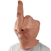 Party Masks Funny Middle Finger Spoof Latex Mask Halloween Masque Bar Cosplay Props Mascarillas Creepy Fingers Novelty 230901