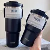 Tyeso Coffee Cup Cup Thermos Bottleステンレススチール製車水ボトル層断熱トラベルマグ掃除フラスココールドアンドホットX0904