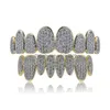 Grillz Dental Grills Punk Set Gold Silber Top Irregar 8-Zahn Eckzähne mit Zirkon Zähne Drop Lieferung Schmuck Körper Dhxpb