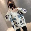 Womens Sweaters Fall Sweater Clothing Fashion Cat Animal Cardigan Woman Oversized Tops Korean Knit Coat Pull Femme 230904