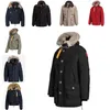 Designer Mens Down Parkas à manches longues à capuche vêtements d'extérieur chauds manteau long style fourrure lâche hip hop homme vêtements Top jumper y1HS #