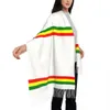 Шарфы с принтом Rasta Stripe Rasta Color Scarf Мужчины Женщины Зима Осень Теплые шарфы Ямайский Ямайка Гордая шаль Wrap 230904