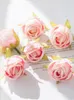 Декоративные цветы 10 шт. искусственные головки роз со стеблями для украшения душа шелковые цветочные композиции оптом