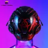 Party Masks Cyber Punk Mask Cosplay Biochemical Warning Red Biochemical Warning Sign Helmet Mechanical Science Fiction Halloween Party Gift 230904