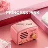 Przenośne głośniki głośnik Bluetooth 2 cale 1200 mAh Mini Card Radio Long Battery Life Smart LED LID Light źródło mini głośnik retro audio 5W HKD230904