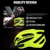 Cycling Helmets QUESHARK Men Women Ultralight Cycling Helmet Led Taillight MTB Road Bike Bicycle Motorcycle Riding Safely Cap With Sun Visor 230904