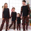 Aile Eşleşen Kıyafetler Cadılar Bayramı Partisi Pijama Set Kısa Kol O boyun toppumpkin baskı pantolon 2 adet takım elbise 230901