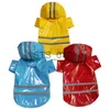 Dog Apparel Summer Outdoor Pet Dog Raincoat Reflective Strip Dog Rain Coat Jumpsuit Waterproof Hooded ets For Small Dogs Pet Supplies x0904