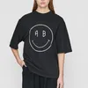 23SS AB女性デザイナーTシャツプリントルーズティーラウンドネックファッショントップビング半袖Tシャツ239R