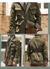 Jackor Herrens högkvalitativa safarijacka Men Army Coffee Multi Pockets Fashion European Style Autumn Coat Blazers AISN STORLEK 3XL 230901