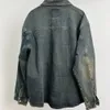 Herrjackor 2023SS High Street Simple Vintage Washed Denim Jacket Windbreaker Casual Streetwear Coat Män och kvinnor Kläder Techwear Traf 230901